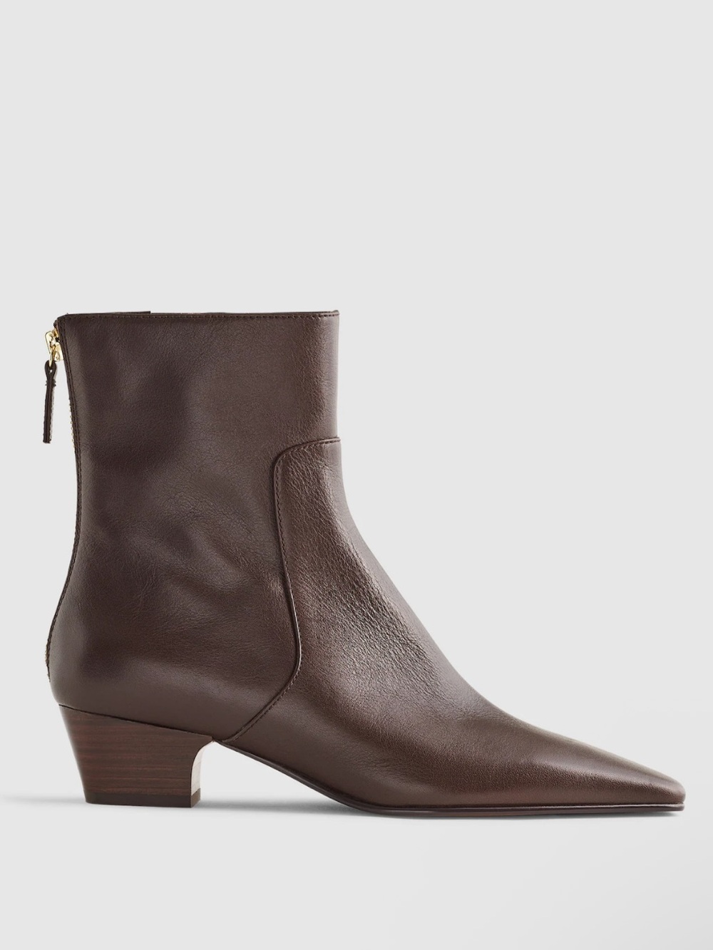 Madewell The Lexie Ankle Boot square toe - Dark Brown - size 8 - NX060 - NWOB